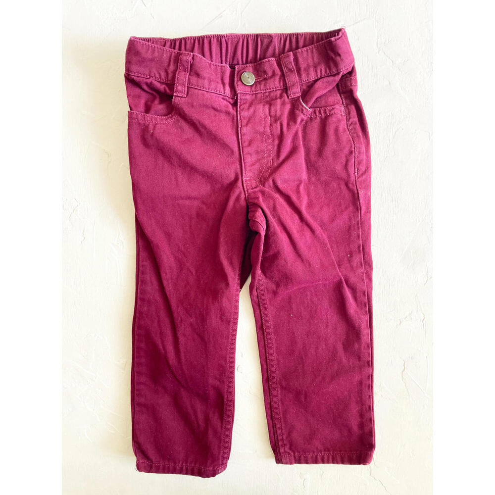 Primary ToddlerBurgundy Cotton Pants Size 2